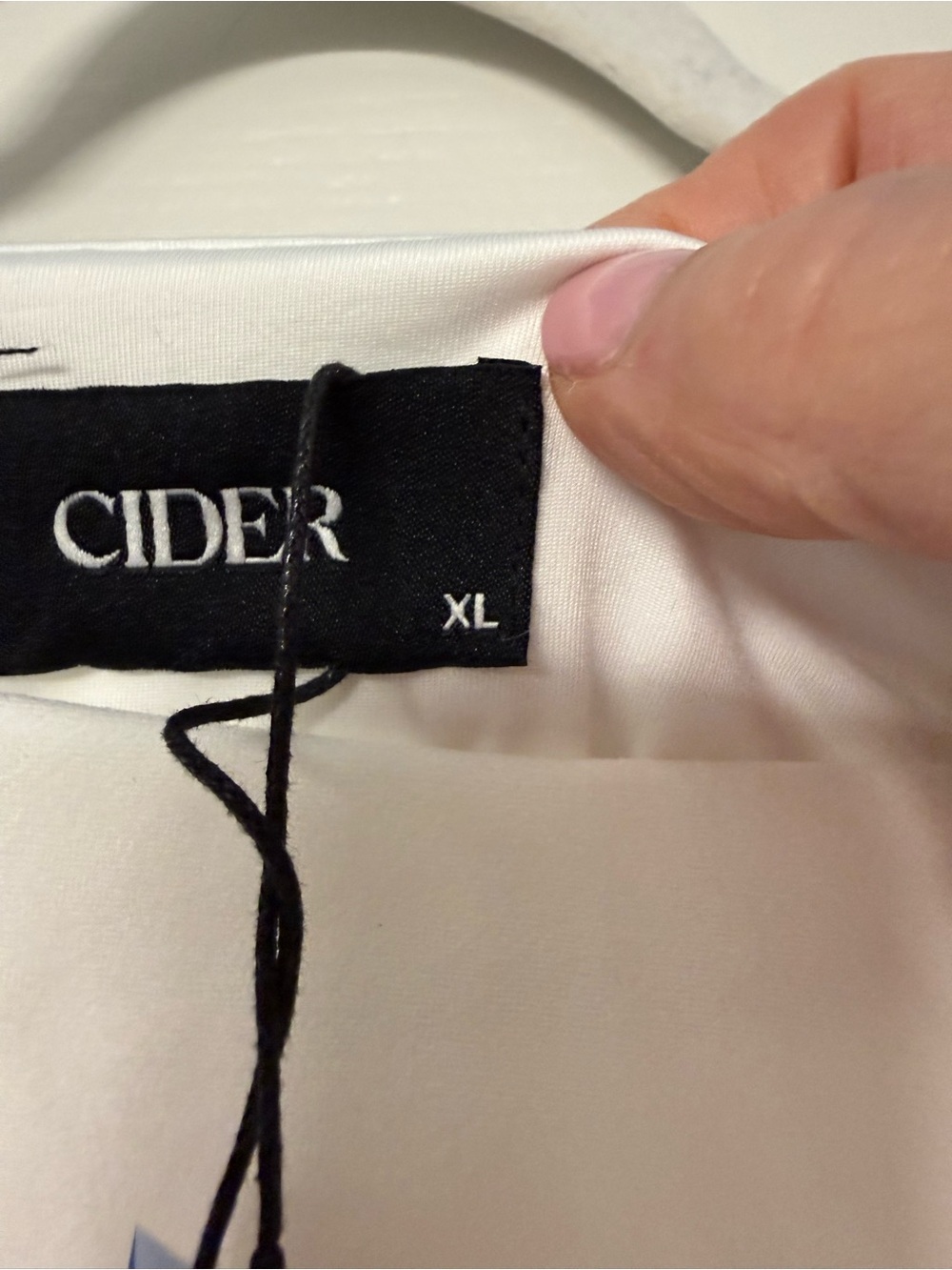Cider White Bow Shoulder Mini Dress XL NWT Fully Lined Stretch Mini - Picture 5 of 8